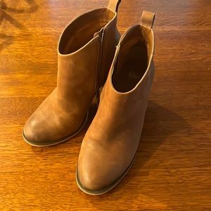 BP Booties. Chunky heel. Zipper